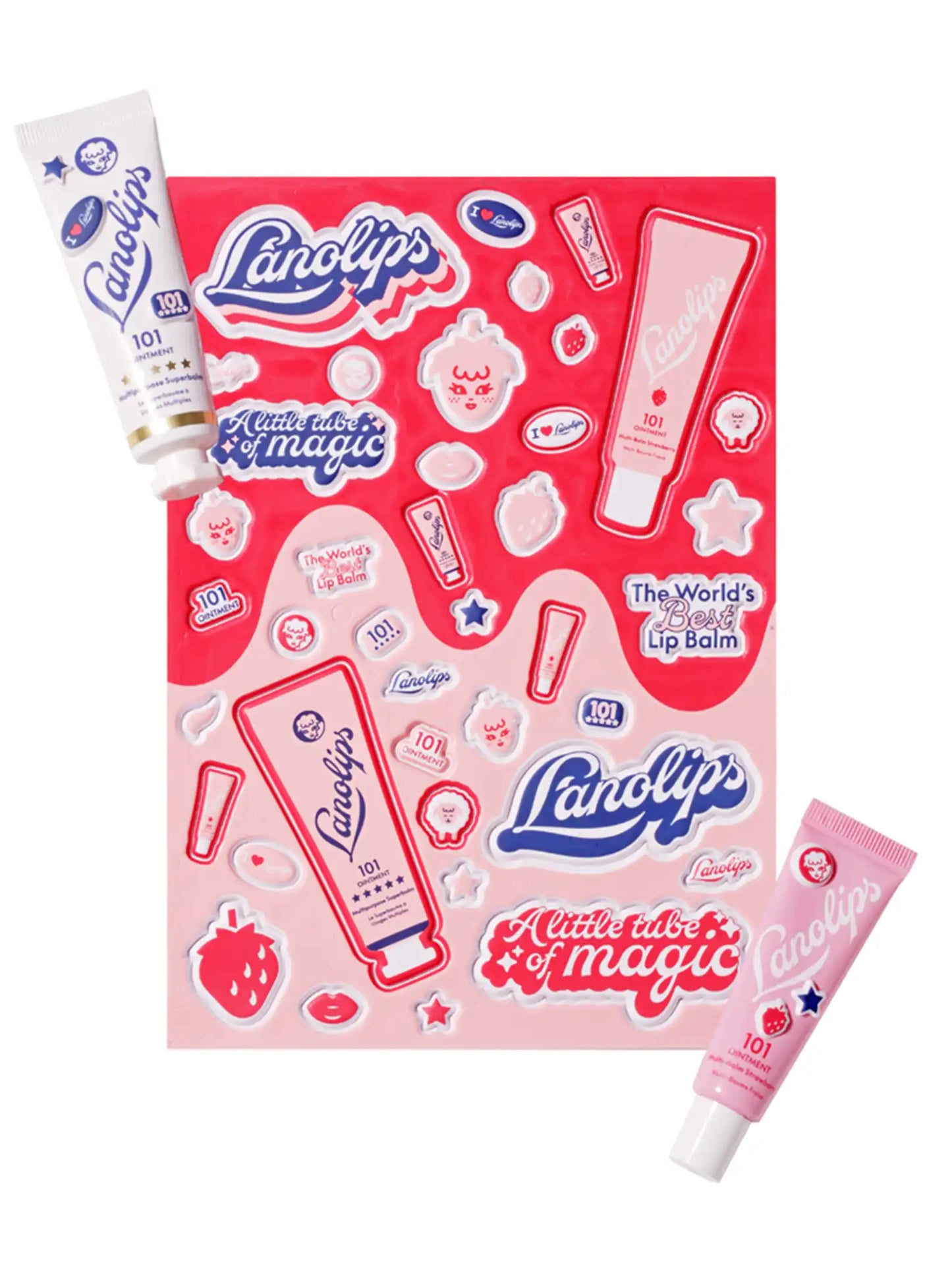 101 Ointment & 101 Strawberry Puffy Sticker Sheet