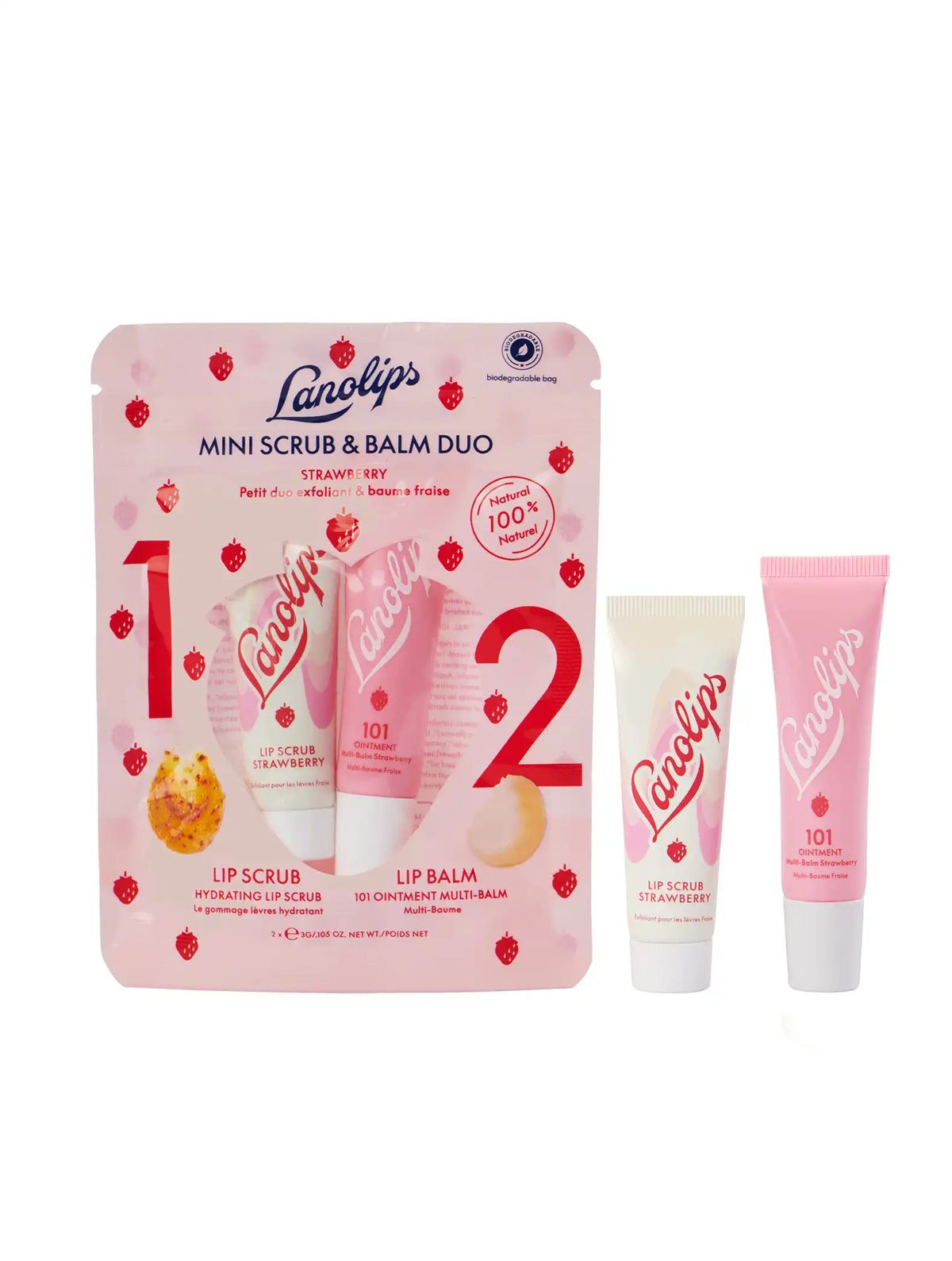 Mini Lip Rituals Scrub & Balm Duo Strawberry