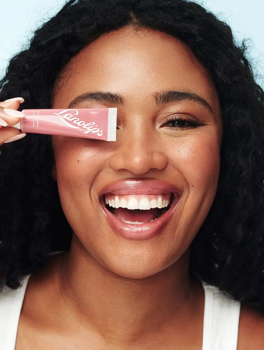 Tinted Lanolin Lip Balm Rhubarb